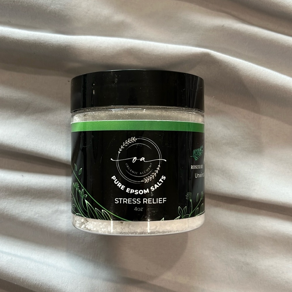 Organic Alchemy Stress Relief Pure Epsom Salts - Rosemary & Mint